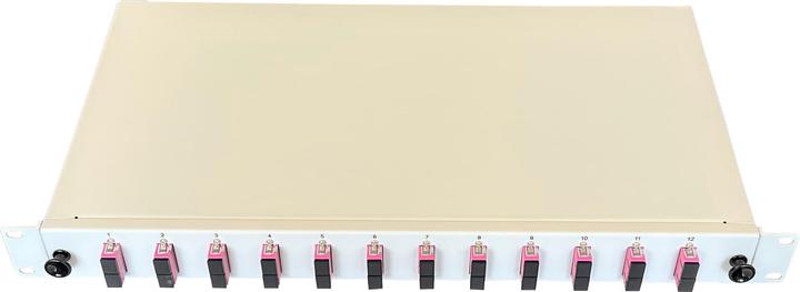 Produktbild Paschke Spleissbox/Patchpanel 48,30cm (19") 12x SCd OM4 PINK 443705VI-12SA