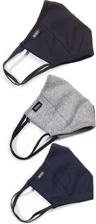 Actual product image BOSS Unisex Adult Plain Face Mask (Pack of 3) (No official protection class, 3 x)