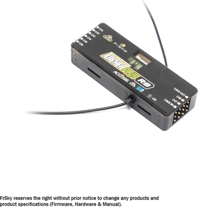 Actual product image FrSky Empfänger Archer Plus R8 2,4Ghz
