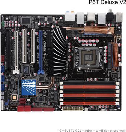 Produktbild ASUS P6T Deluxe V2, Intel X58, LGA 1366, SLI, CFX (LGA 1366, ATX)