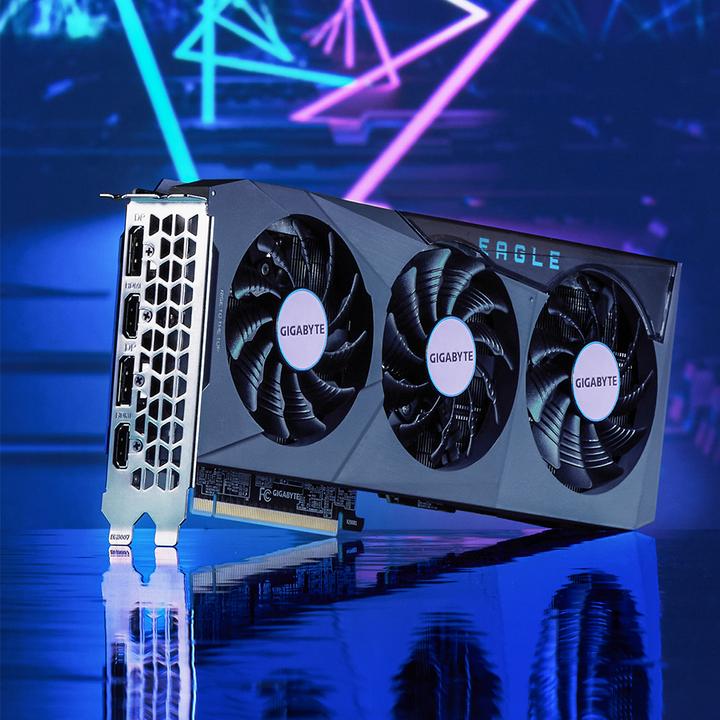 Actual product image Gigabyte GeForce RTX 3070 Eagle OC 8G LHR (8 GB)