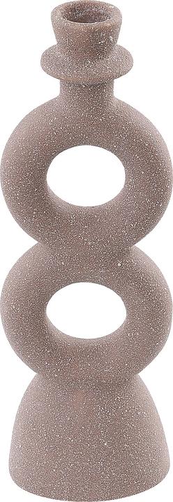 Produktbild Beliani Kerzenständer Porzellan beige 23 cm NAOUSA