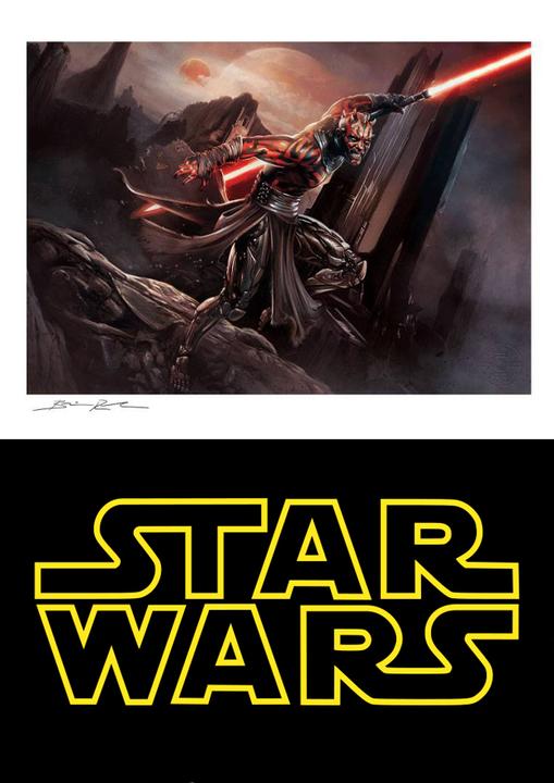 Image du produit Sideshow Impression d'art Star Wars "Dark Maul : Savage Rage" 46 x 61 cm - non encadré