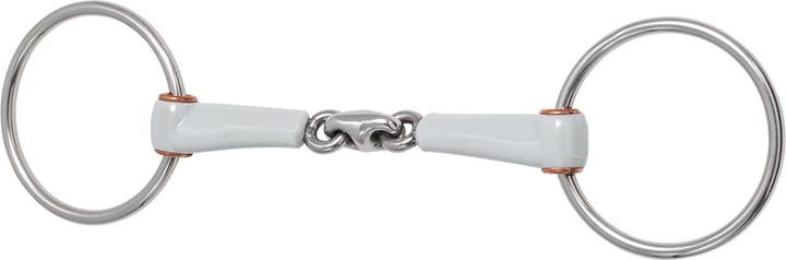 Actual product image Beris Gebisse Double jointed snaffle bit with rings for horse