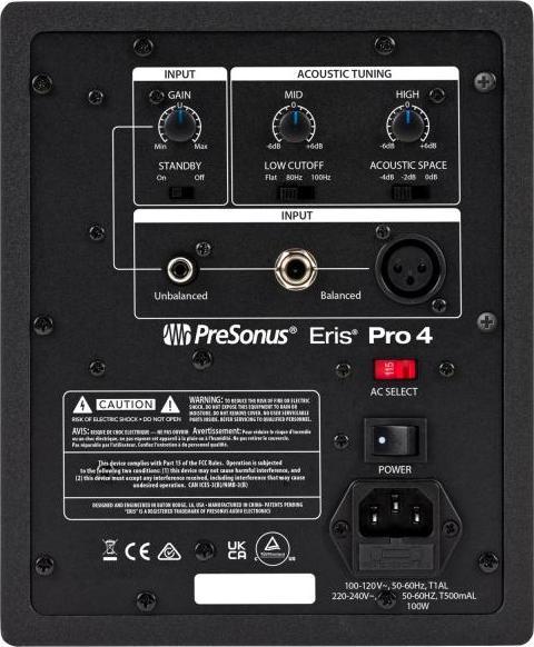 Produktbild PreSonus Studio-Monitor Eris Pro 4 1 Paar mit Boxenfüsse Rot (Aktiv, Paar, 1x 80 W)