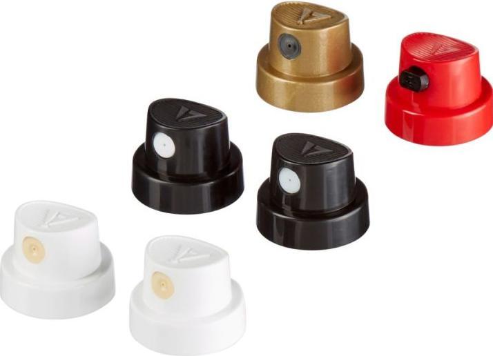 Produktbild Edding Spraykopfset (Weiss, Gold, Black, Schwarz, Rot, Red, White)