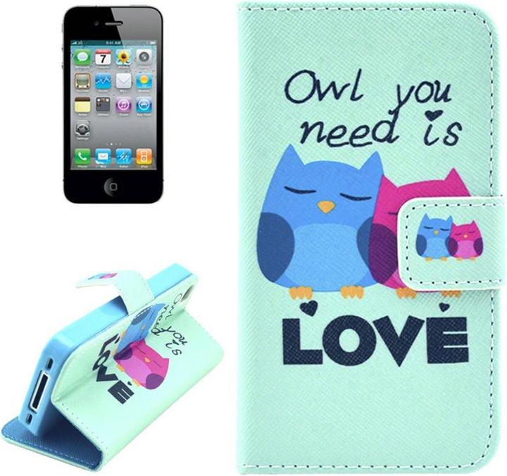 Actual product image König Design Mobile phone cover case for mobile Apple iPhone 4 / 4s owls pair Love (G4s, Apple iPhone 4)