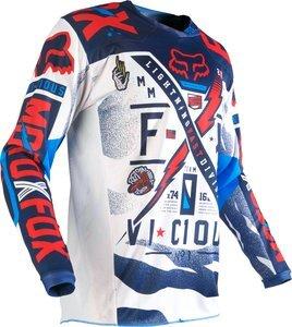 Immagine prodotto Fox Maglia 180 Vicious Blu-Bianco (XXL)