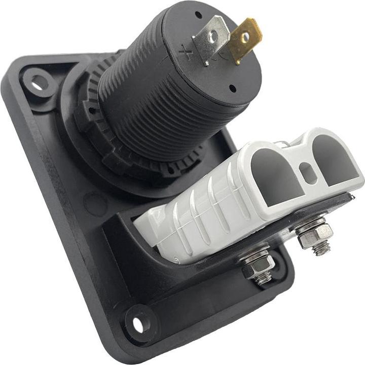 Actual product image Offgridtec Installation frame Anderson plug - USB socket (Solar connector)
