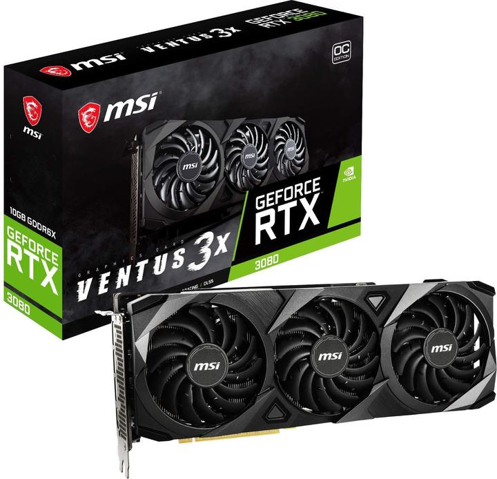 Produktbild MSI GeForce RTX 3080 VENTUS 3X 10G OC (10 GB)
