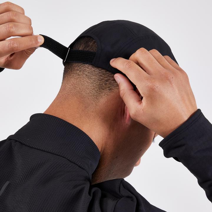 Produktbild Kiprun Lauf-Cap Schirmmütze 5 Panel Regen wasserabweisend - schwarz