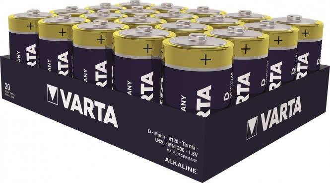 Produktbild Varta Longlife Mono 1.5/Al-Mn 4120 Stk.1 - Batterie - Mono (D) (1 Stk., D, 16000 mAh)