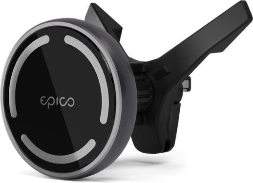 Actual product image Epico Magnetic Wireless Car Charger (MagSafe compatible) 15W/10W/7.5W + 18W QC (USB-C)