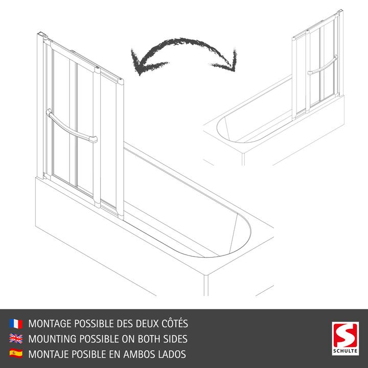 Actual product image Schulte Extendable folding bath screen