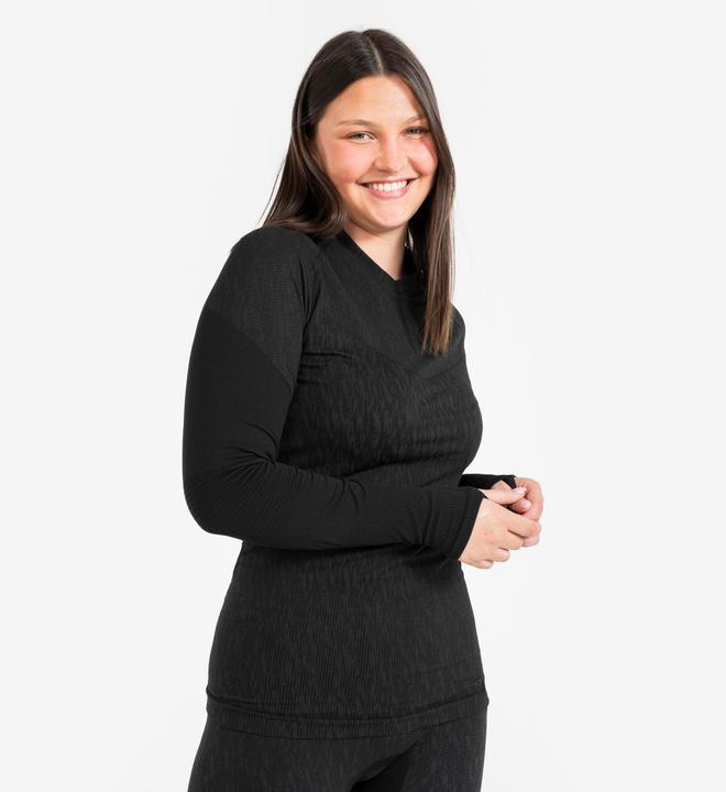 Immagine prodotto Kipsta Camicia funzionale a maniche lunghe da donna/uomo - Keepdry nero (M)