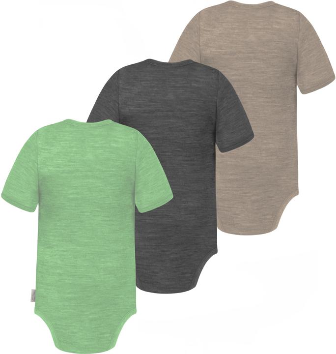 Image du produit Normani Lot de 3 body bébé mérinos manches courtes "Tauranga" - 9295 (56)