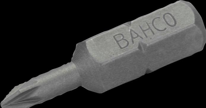 Bahco 1/4" standard screwdriver bits for PZ2 Pozidriv screws 25 mm - 30 pcs/plastic box (2)