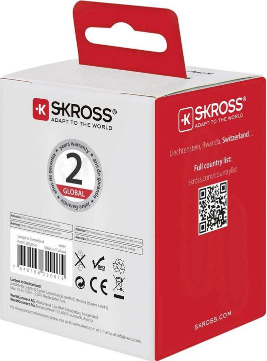 Actual product image Skross Europe to Switzerland