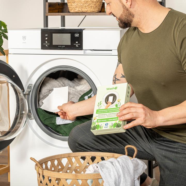 Actual product image Washo Washing strips (60 Washing cycles, Washcloths)