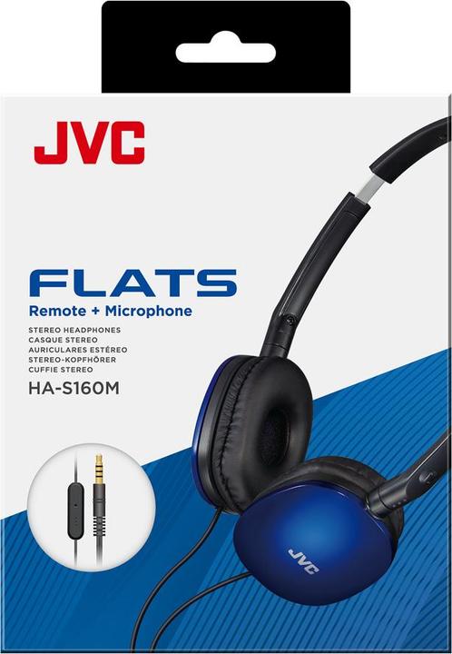 Actual product image JVC HA-S160M-AU blue (No noise cancelling, Cable)