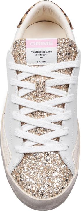 Image du produit Crime London Crime distressed sneakers in leather and suede color white (39)