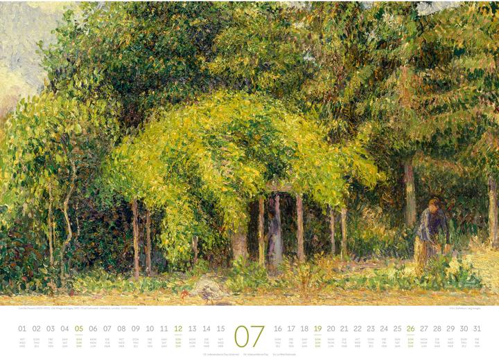 Produktbild Kunstwerk Wald Kalender 2026 (54 x 42 cm, Harter Einband, Deutsch, Französisch, Englisch)