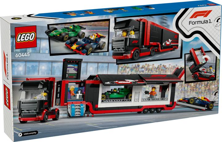 Actual product image LEGO F1 Transporter mit RB20 & AMR24 F1 Rennautos (60445, LEGO City)