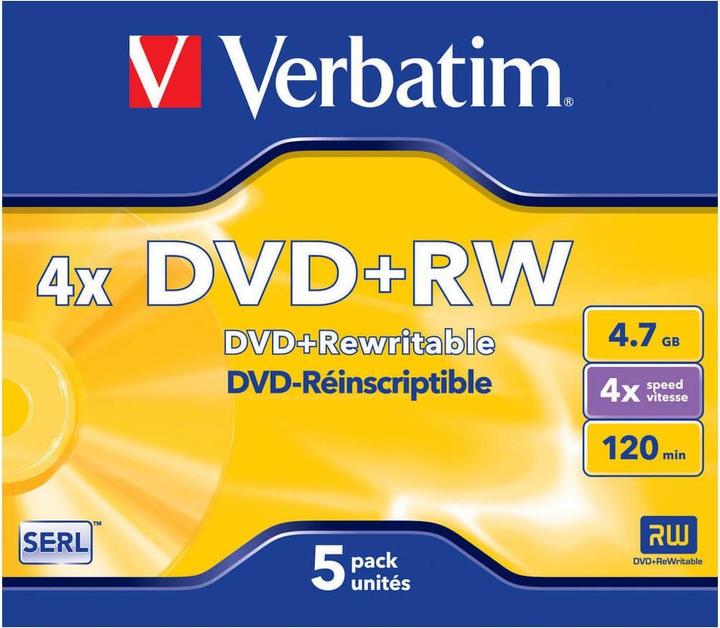 Produktbild Verbatim Dvd+Rw (5 x)