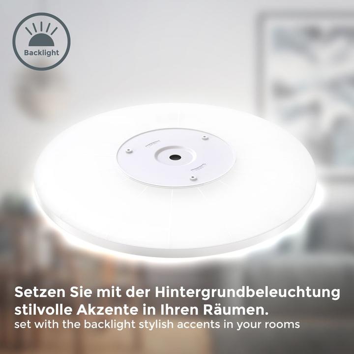 Actual product image B.K.Licht Ultra-flat LED panel with LED backlight, white, 1xLED/22W (3000 lm)