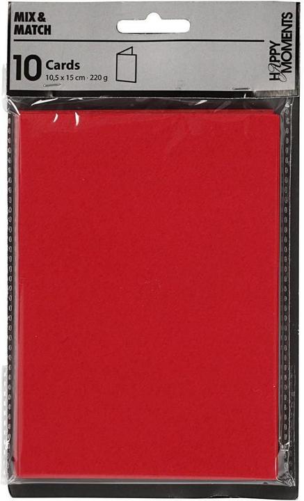 Productafbeelding Creativ Company Kaarten 220 g/m2 rood (10 Pcs.)