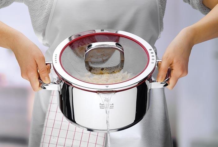Produktbild WMF Bratentopf FUNCTION 4 Platin (24 cm, Bräter + Schmortopf, Edelstahl)