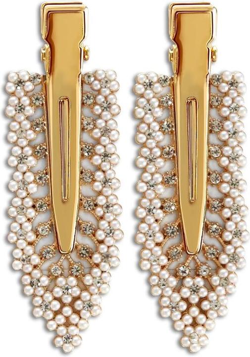 Vanessa Beauty Seamless Clips - Gold Glamour Set (Haargummi, Schmuck)
