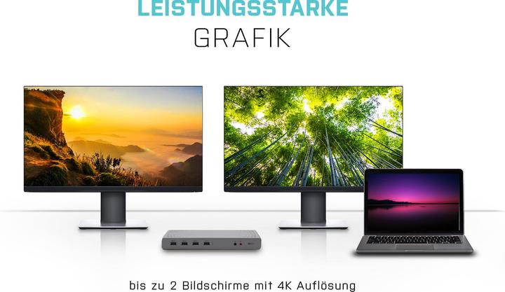Actual product image i-tec USB 3.0 / USB-C Dual 4K Dock (USB-C, 2 Ports)