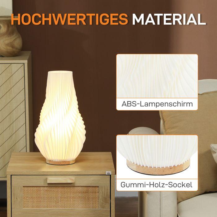 Produktbild Swisshandel24 Tischlampe, Smart Dimmbar LED Tischleuchte mit App/Sprachsteuerung, Weiss (E27)