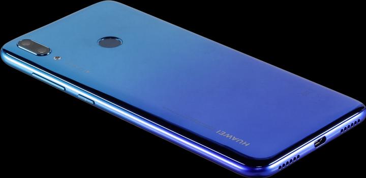 Actual product image Huawei Y7 2019 aurora blue (32 GB, Aurora Blue, 6.26", Hybrid Dual SIM, 13 Mpx, 4G)
