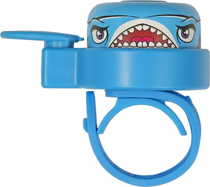 Actual product image Crazy Safety Blue Shark Bicycle Bell for Kids - Blue - Unisize