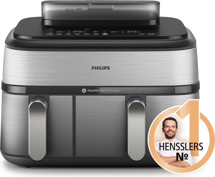 Produktbild Philips Steam Airfryer Dual Basket NA555/00