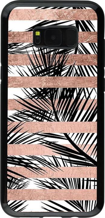Immagine prodotto PhoneLook Copertina Hybrid Armor nera Palme a strisce dorate (Samsung Galaxy S8+)