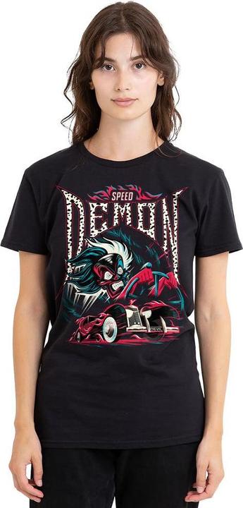 Immagine prodotto Disney Villains Speed Demon Maglietta Crudelia De Mon Adulto Unisex (S)