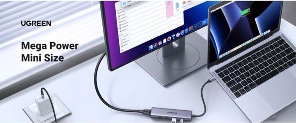 Actual product image Ugreen USB-C Hub (USB-C, 5 Ports)