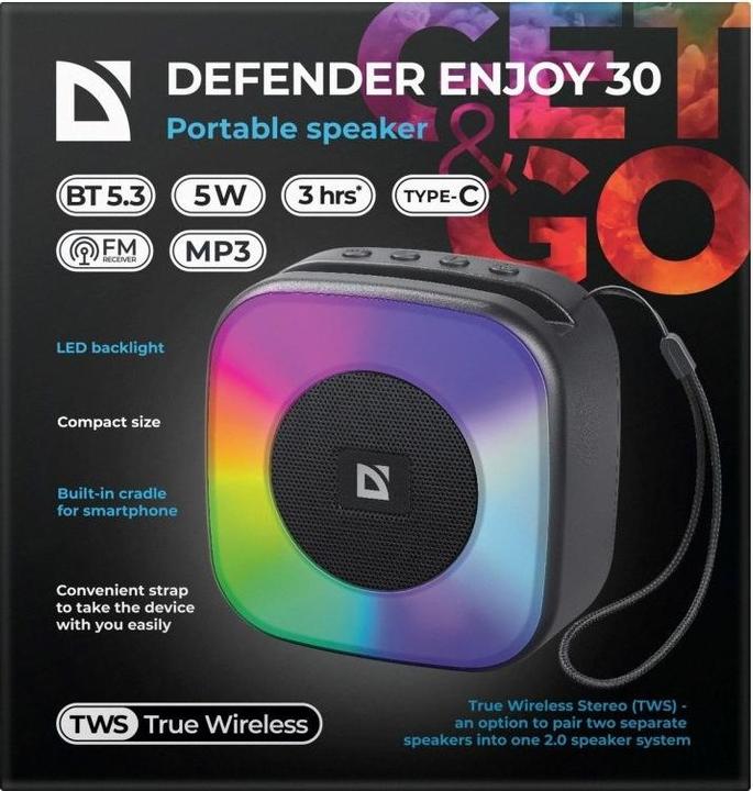 Produktbild Defender Geniessen Sie den Bluetooth-Lautsprecher (5 h, Akkubetrieb)