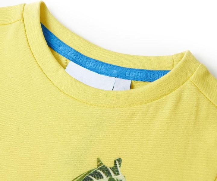 Immagine prodotto VidaXL Maglietta da bambino giallo 128,Materiale: 100 % cotone,Colore (128)