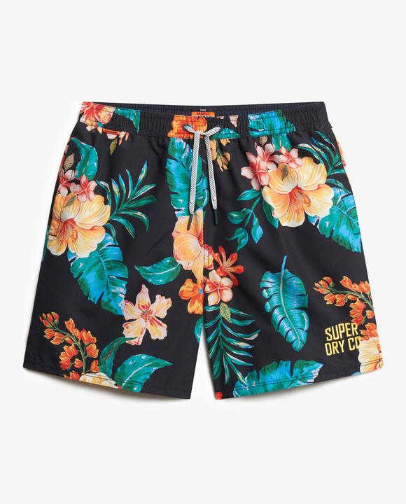 Produktbild Superdry 43cm lange Badeshorts mit Hawaii-Print (M)