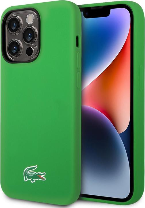 Image du produit Lacoste LCHMP15XSLON iPhone 15 Pro Max 6.7" zielony/green étui rigide Silicone MagSafe (Apple iPhone 15 Pro Max)
