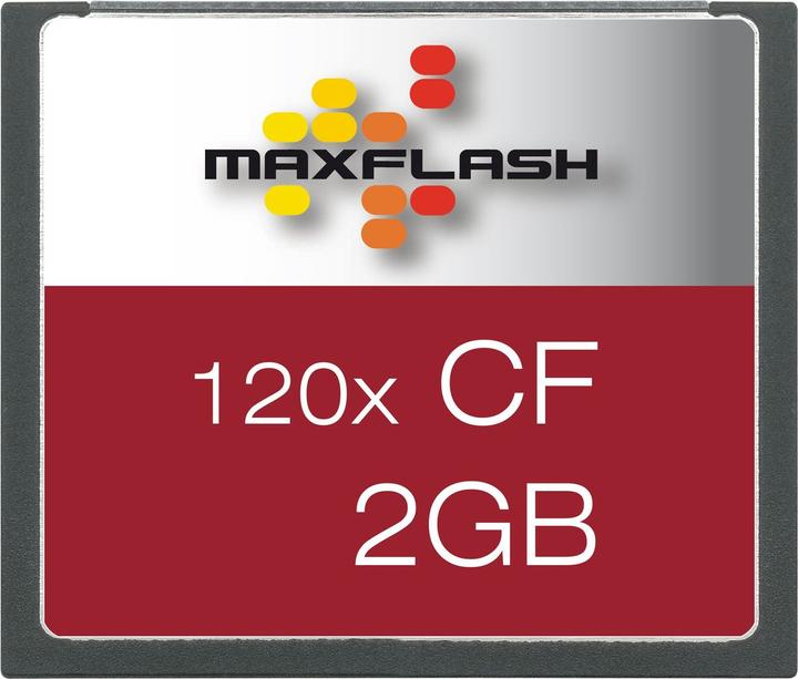 Produktbild MaxFlash CF Card 2GB, 120x (2 GB, CF)