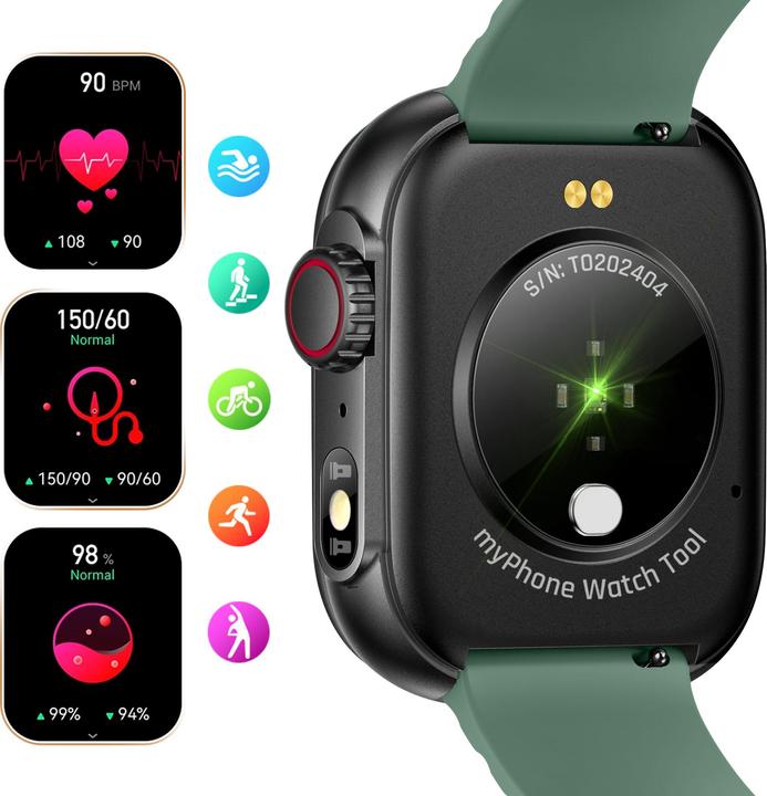 Actual product image Myphone Watch Tool Olive Green