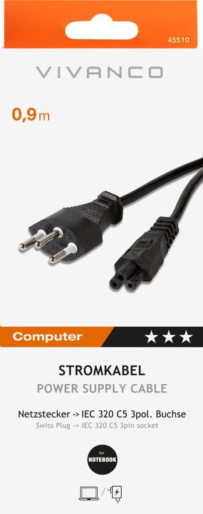 Produktbild Vivanco Netzanschlussleitung (0.90 m)