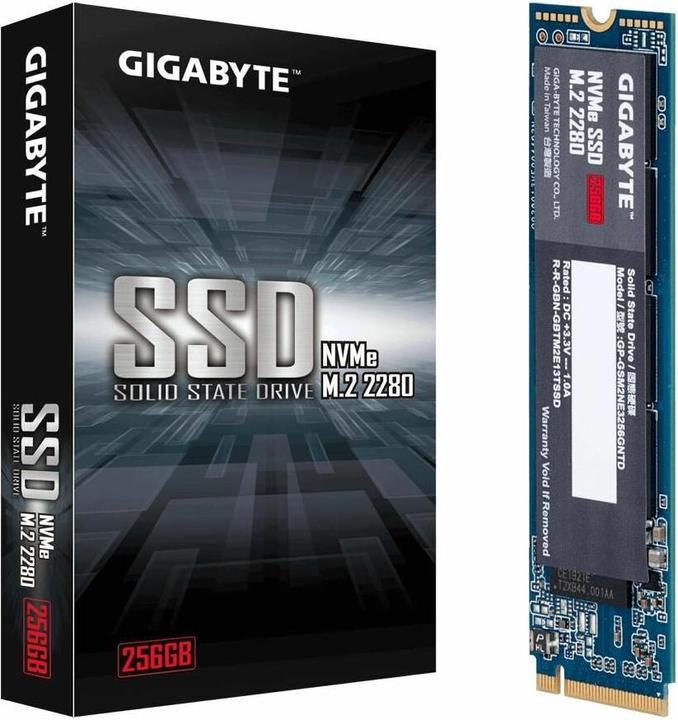 Image du produit Gigabyte GP-GSM2NE3256GNTD (256 Go, M.2 2280)