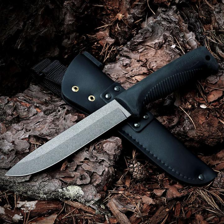 Actual product image J-P Peltonen Ranger Puukko M95 Black Leather (15 cm)