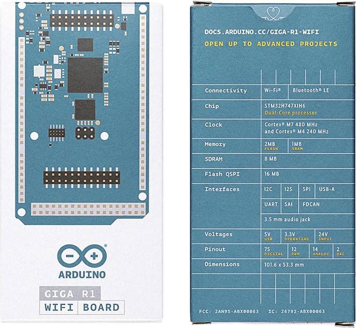 Produktbild Arduino ABX00063 Giga R1 Wifi